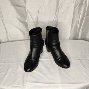 J. Crew Black Leather Ankle Booties